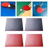 Maxbell 2Pcs Table Tennis Racket Rubber Portable Lightweight Ping Pong Racket Rubber Black
