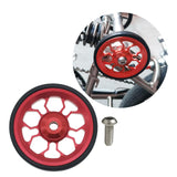 Maxbell Easy Wheel for Folding Bike 61mm Rolling Wheel for Transport Walking Pushing Red