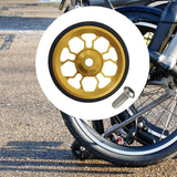 Maxbell Easy Wheel for Folding Bike 61mm Rolling Wheel for Transport Walking Pushing Gold