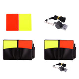 Maxbell Soccer Referee Cards Set PVC Football Yellow and Red Card for Outdoor Sports Card Only