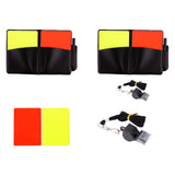 Maxbell Soccer Referee Cards Set PVC Football Yellow and Red Card for Outdoor Sports Card Only