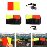 Maxbell Soccer Referee Cards Set PVC Football Yellow and Red Card for Outdoor Sports Card Only