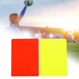 Maxbell Soccer Referee Cards Set PVC Football Yellow and Red Card for Outdoor Sports Card Only