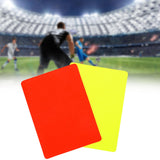 Maxbell Soccer Referee Cards Set PVC Football Yellow and Red Card for Outdoor Sports Card Only