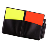 Maxbell Soccer Referee Cards Set PVC Football Yellow and Red Card for Outdoor Sports With Pocket Book