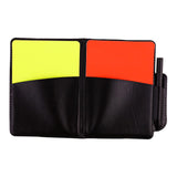 Maxbell Soccer Referee Cards Set PVC Football Yellow and Red Card for Outdoor Sports With Pocket Book