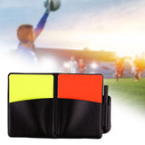 Maxbell Soccer Referee Cards Set PVC Football Yellow and Red Card for Outdoor Sports With Pocket Book