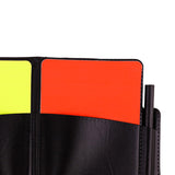 Maxbell Soccer Referee Cards Set PVC Football Yellow and Red Card for Outdoor Sports With Pocket Book