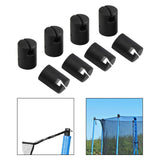 Maxbell 8Pcs Trampoline Enclosure Pole Caps Trampoline Pole Caps for Children Garden