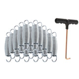 Maxbell 20Pcs Trampoline Springs Heavy Duty Weather Resistant Trampoline Accessories 10cm