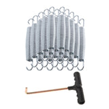 Maxbell 20Pcs Trampoline Springs Heavy Duty Weather Resistant Trampoline Accessories 13.5cm