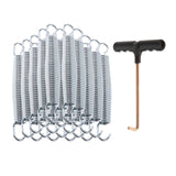 Maxbell 20Pcs Trampoline Springs Heavy Duty Weather Resistant Trampoline Accessories 16cm