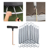 Maxbell 20Pcs Trampoline Springs Heavy Duty Weather Resistant Trampoline Accessories 16cm
