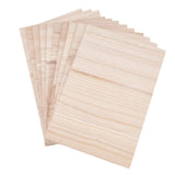 Maxbell 10 Pieces Wood Breaking Board Hitting Portable Wood Taekwondo Breaking Board 0.5cm thickness