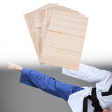 Maxbell 10 Pieces Wood Breaking Board Hitting Portable Wood Taekwondo Breaking Board 0.7cm thickness