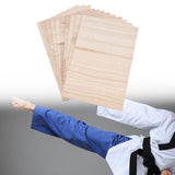 Maxbell 10 Pieces Wood Breaking Board Hitting Portable Wood Taekwondo Breaking Board 0.9cm thickness
