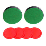 Maxbell Air Hockey Pushers and Air Hockey Pucks Goal Handles Paddles for Game Tables Dark Blue