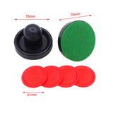 Maxbell Air Hockey Pushers and Air Hockey Pucks Goal Handles Paddles for Game Tables Dark Blue