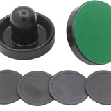 Maxbell Air Hockey Pushers and Air Hockey Pucks Goal Handles Paddles for Game Tables Black