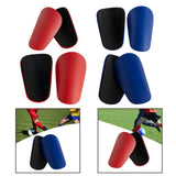 Maxbell 2Pcs Soccer Shin Guards Small Football Training for Boys Girls Kids Children Red 8x5cm