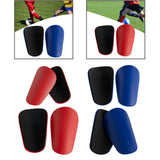 Maxbell 2Pcs Soccer Shin Guards Small Football Training for Boys Girls Kids Children Red 8x5cm