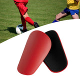 Maxbell 2Pcs Soccer Shin Guards Small Football Training for Boys Girls Kids Children Red 8x5cm