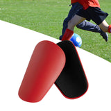 Maxbell 2Pcs Soccer Shin Guards Small Football Training for Boys Girls Kids Children Red 8x5cm