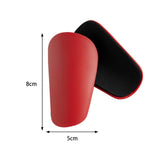 Maxbell 2Pcs Soccer Shin Guards Small Football Training for Boys Girls Kids Children Red 8x5cm