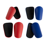 Maxbell 2Pcs Soccer Shin Guards Small Football Training for Boys Girls Kids Children Red 8x5cm