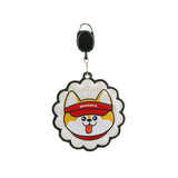 Maxbell Golf Ball Towel with Clip with Retractable Keychain Buckle Golf Ball Cleaner Dog Beige