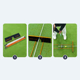 Maxbell Golf Swing Trainer Golf Accessories Golfing Practice Tool 3in1 for Women Men