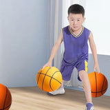 Maxbell Silent Basketball with Hoop Easy to Grip Party Favors Silent Ball Toy