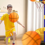 Maxbell Silent Basketball with Hoop Easy to Grip Party Favors Silent Ball Toy