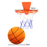 Maxbell Silent Basketball with Hoop Easy to Grip Party Favors Silent Ball Toy