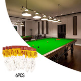 Maxbell 6 Pieces Pool Table Nets Drop Bag Snooker Table Pockets Billiard Accessories