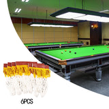 Maxbell 6 Pieces Pool Table Nets Drop Bag Snooker Table Pockets Billiard Accessories