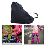 Maxbell Roller Skate Bag Skating Shoes Carrying Bag for Figure Skates for Boys Girls All Black