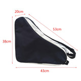 Maxbell Roller Skate Bag Skating Shoes Carrying Bag for Figure Skates for Boys Girls Beige Black