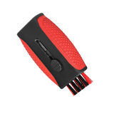 Maxbell Pocket Golf Club Groove Cleaner Tool for Women & Men Golf Club Cleaner Brush Red