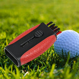 Maxbell Pocket Golf Club Groove Cleaner Tool for Women & Men Golf Club Cleaner Brush Red