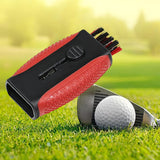 Maxbell Pocket Golf Club Groove Cleaner Tool for Women & Men Golf Club Cleaner Brush Red