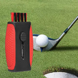 Maxbell Pocket Golf Club Groove Cleaner Tool for Women & Men Golf Club Cleaner Brush Red