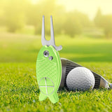 Maxbell Golf Divot Repair Tool Replacement for Golfers Golf Supplies Golf Fork Green