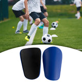 Maxbell Mini Soccer Shin Guards Protector Soccer Equipment for Children Kids Outdoor Blue 8x5cm