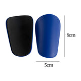 Maxbell Mini Soccer Shin Guards Protector Soccer Equipment for Children Kids Outdoor Blue 8x5cm