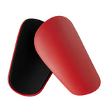 Maxbell Mini Soccer Shin Guards Protector Soccer Equipment for Children Kids Outdoor Red 10x6cm