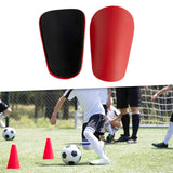 Maxbell Mini Soccer Shin Guards Protector Soccer Equipment for Children Kids Outdoor Red 10x6cm