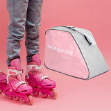 Maxbell Ice Skating Bag Supplies Handbag for Ice Skates Ice Hockey Skate Roller Skate Pink