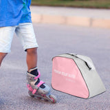 Maxbell Ice Skating Bag Supplies Handbag for Ice Skates Ice Hockey Skate Roller Skate Pink