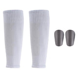 Maxbell 2Pcs Miniature Shin Guards with Socks Soccer Equipment for Adult Kids Sports